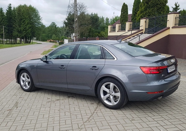 Audi A4 cena 77600 przebieg: 131545, rok produkcji 2016 z Miłosław małe 211